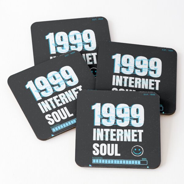 Item preview, 1999 Internet Soul CRT Blue Cyber Glitch Streetwear Design designed and sold by Uvclick.