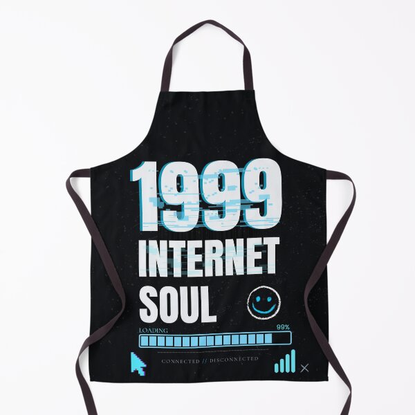 Item preview, 1999 Internet Soul CRT Blue Cyber Glitch Streetwear Design designed and sold by Uvclick.