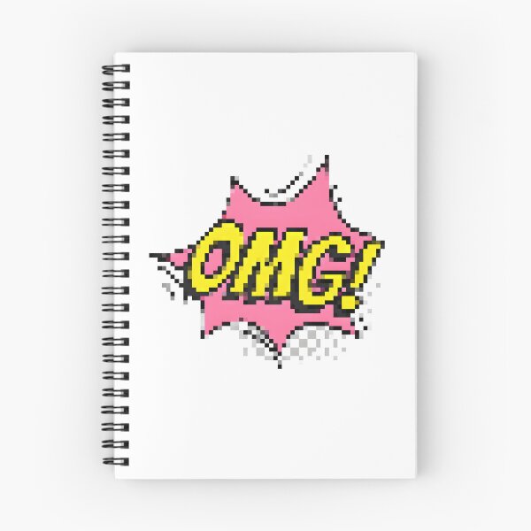 Artikelvorschau, Retro-Pixel-Art-OMG-Blase | 90er-Pop-Art-Comic-Explosion | Pastellrosa-gelber Gamer-Sticker entworfen und verkauft von SergioMiklos.