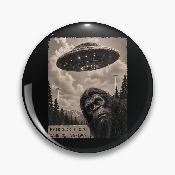 Item preview, Funny Bigfoot Graphic Tee Alien Ufo Vintage Evidence Photo  designed and sold by AmazingPics001.