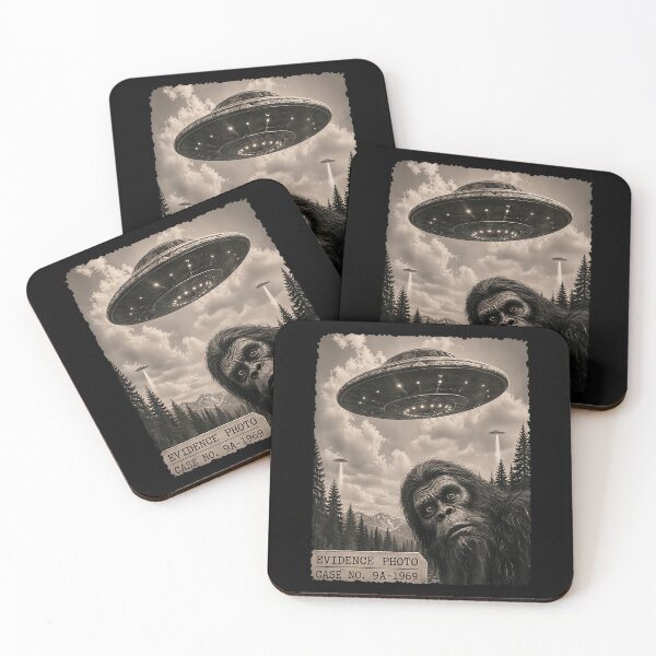 Item preview, Funny Bigfoot Graphic Tee Alien Ufo Vintage Evidence Photo  designed and sold by AmazingPics001.