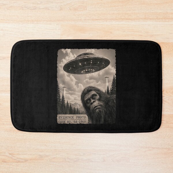 Item preview, Funny Bigfoot Graphic Tee Alien Ufo Vintage Evidence Photo  designed and sold by AmazingPics001.