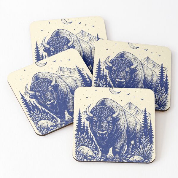 Item preview, Vintage Bison Buffalo Wilderness Art designed and sold by 89shirts.