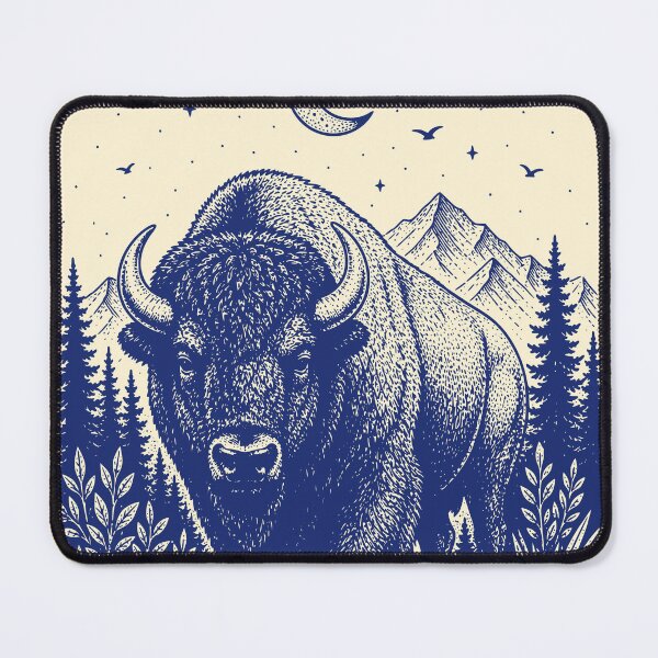 Item preview, Vintage Bison Buffalo Wilderness Art designed and sold by 89shirts.
