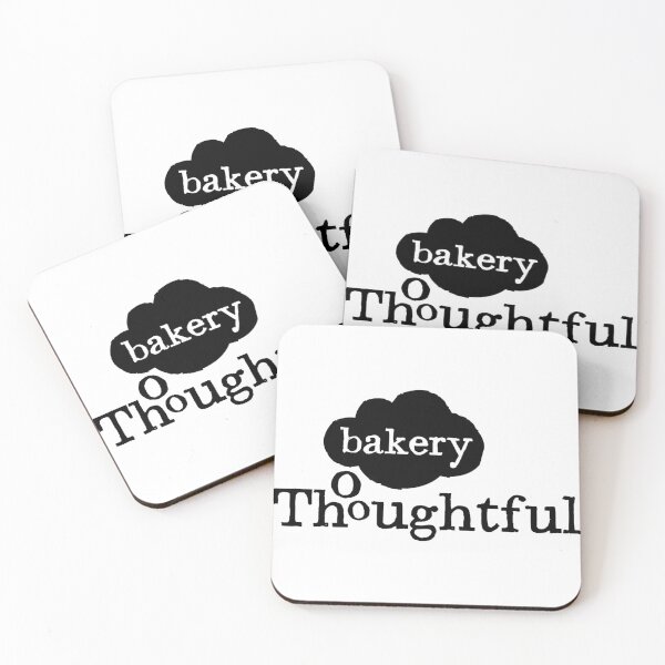 Item preview, The Thoughtful Bread Bakery Cloud Logo White Typography designed and sold by earthshotr.