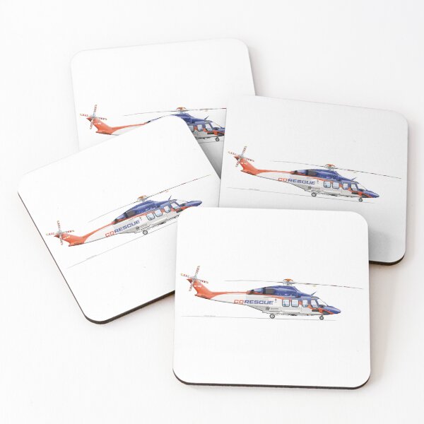 Artikelvorschau, AGUSTAWESTLAND AW139 VH-XQ7 CQRESCUE 2026 entworfen und verkauft von Grubby Fingers Aircraft Illustration.