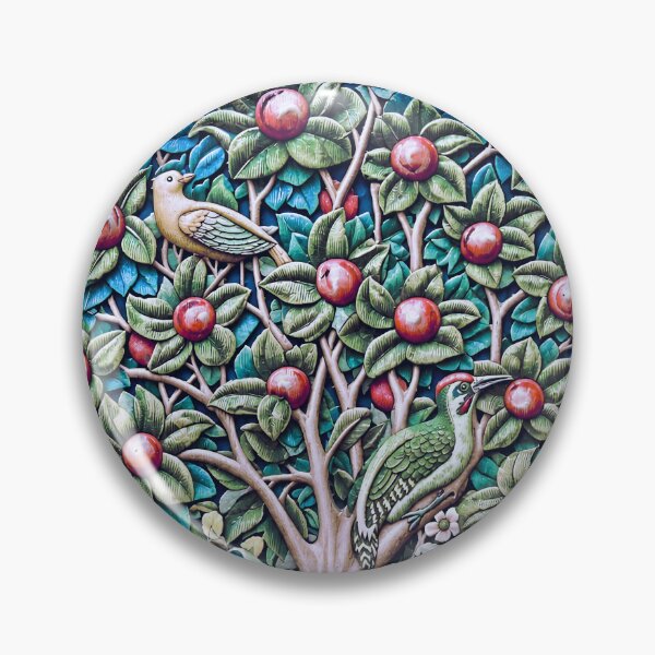 Item preview, William Morris Woodpecker Floral Wallpaper designed and sold by Vicky Brago-Mitchell®.