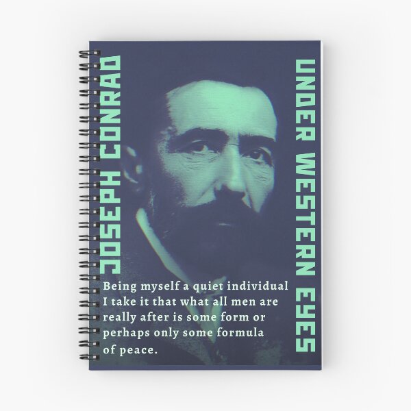 Item preview, Joseph Conrad quote: Being myself a quiet individual I take it that what all men are really after is some form or perhaps only some formula of peace. designed and sold by artbleed.