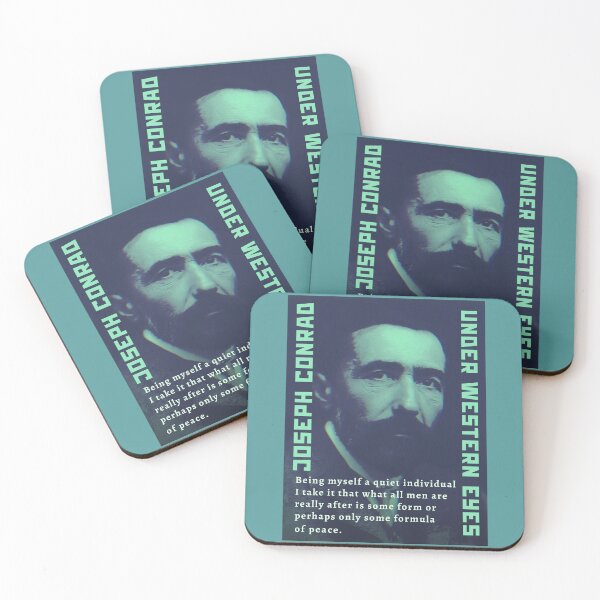 Item preview, Joseph Conrad quote: Being myself a quiet individual I take it that what all men are really after is some form or perhaps only some formula of peace. designed and sold by artbleed.