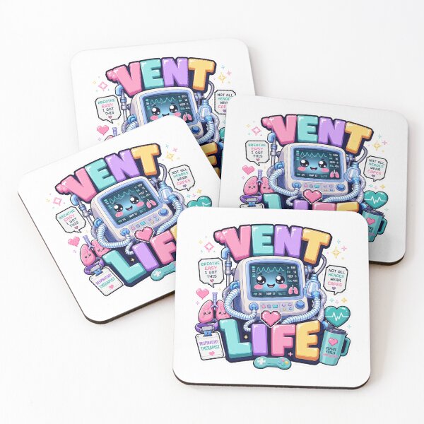 Item preview, VENT LIFE Cute Ventilator Mascot Clock Design | Respiratory Therapist Kawaii Gamer Gift | Colorful RT Medical Cartoon Wall Clock designed and sold by ClinicalHubs.
