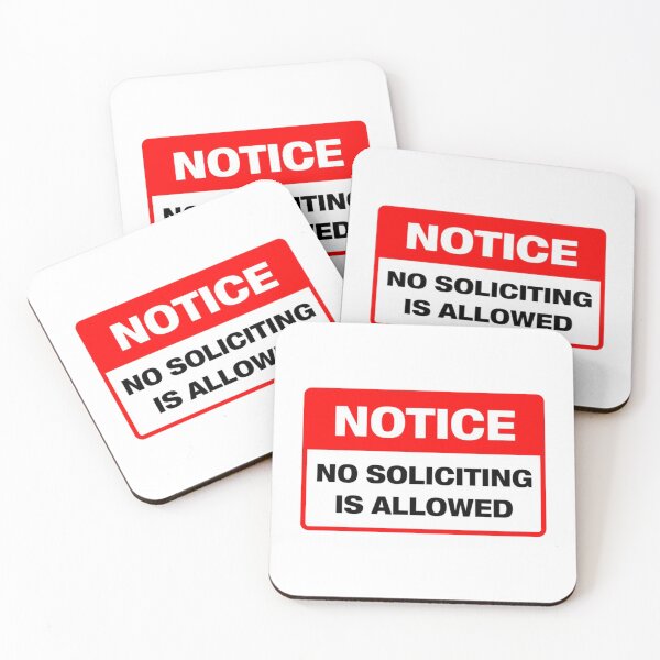 Item preview, No Soliciting designed and sold by goombi-creative.