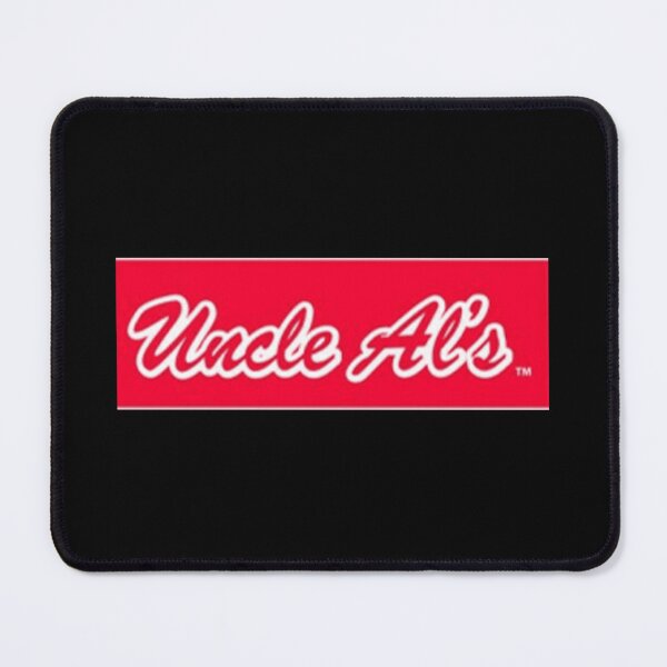 Item preview, Uncle Al's Red White Retro Script Font Sign Logo designed and sold by earthshotr.