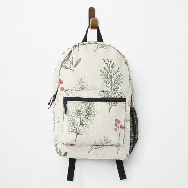 Item preview, Vintage Pine Branch and Winter Berries Floral Pattern designed and sold by weaveandwave.