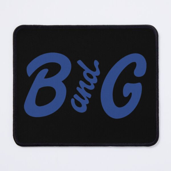 Item preview, B and G Blue Script Typography Initials Logo designed and sold by earthshotr.