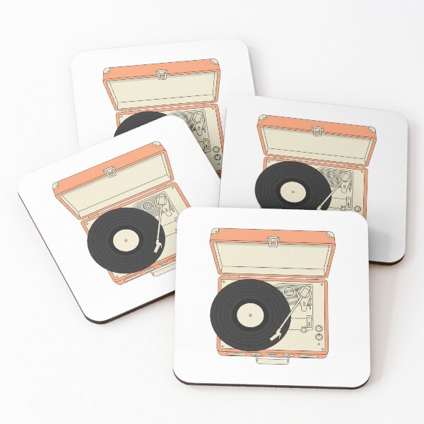 Item preview, Retro Orange Vintage Record Player designed and sold by Opal Aura .