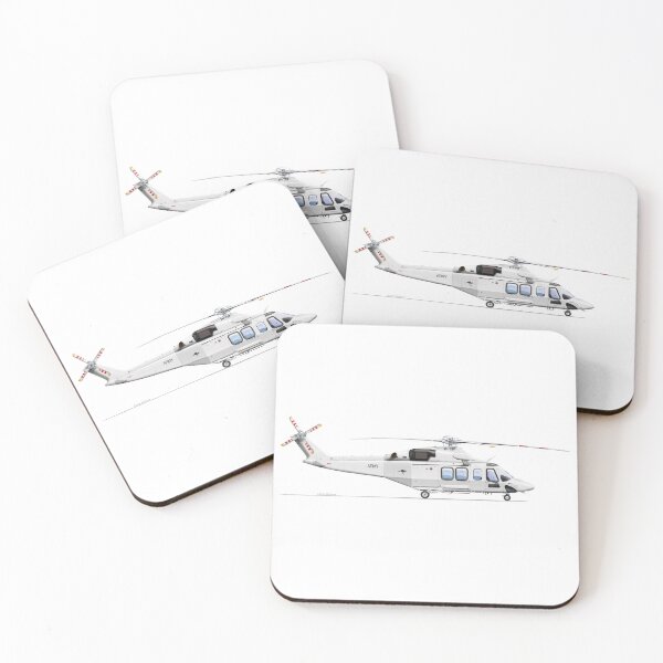 Item preview, AGUSTAWESTLAND AW139 VH-YBF ADF 2023  designed and sold by Grubby Fingers Aircraft Illustration.