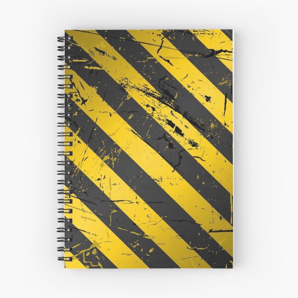 Item preview, Grunge Yellow and Black Hazard Stripes Pattern designed and sold by LYAN-STORE.