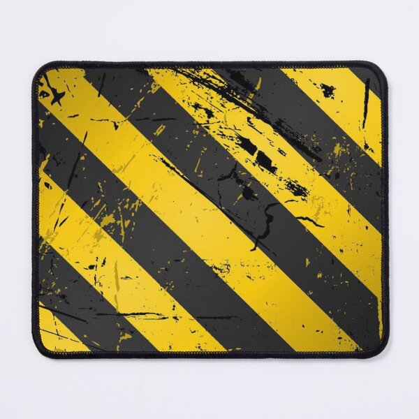 Item preview, Grunge Yellow and Black Hazard Stripes Pattern designed and sold by LYAN-STORE.
