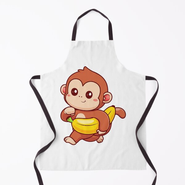 Item preview, Cute Baby Monkey Carrying Big Banana Cartoon designed and sold by earthshotr.