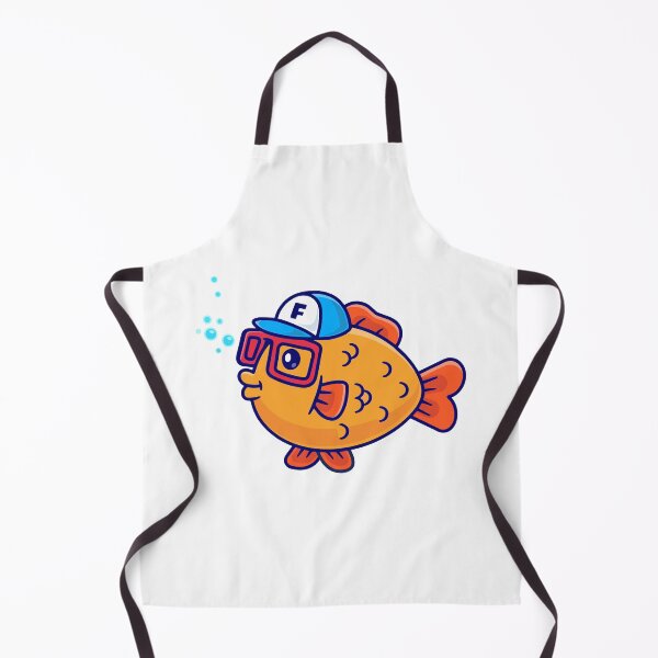 Item preview, Cool Goldfish Wearing Cap And Glasses Cartoon designed and sold by earthshotr.
