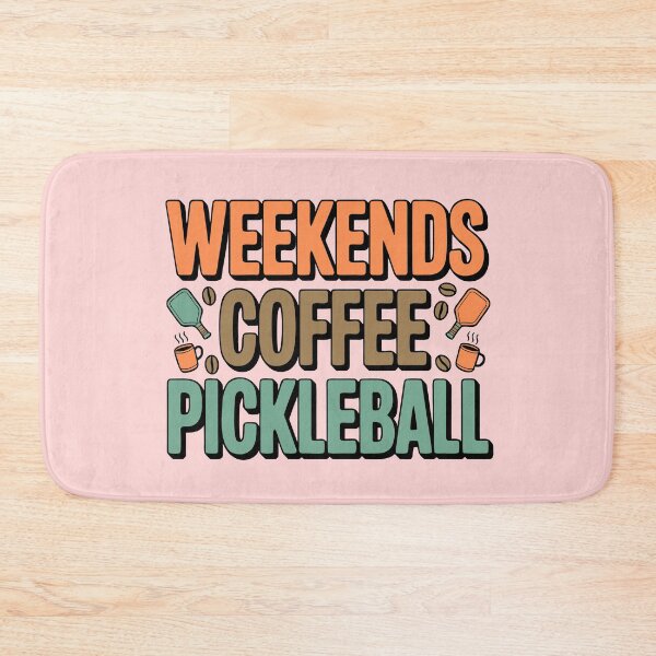 Artikelvorschau, Wochenendkaffee, Pickleball, süßes Retro-Mama-Leben mit Sprüchen entworfen und verkauft von Colorfulman.
