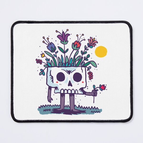 Item preview, Cute Skull Planter Bringing Flowers  designed and sold by Latiendade.