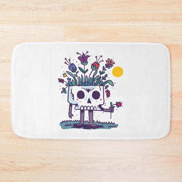 Item preview, Cute Skull Planter Bringing Flowers  designed and sold by Latiendade.