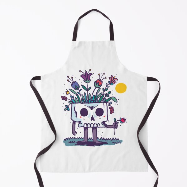 Item preview, Cute Skull Planter Bringing Flowers  designed and sold by Latiendade.