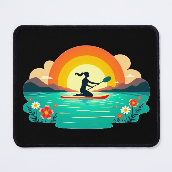 Item preview, Paddle Into Spring SUP Sticker Water Sport Floral Design designed and sold by sharifex.