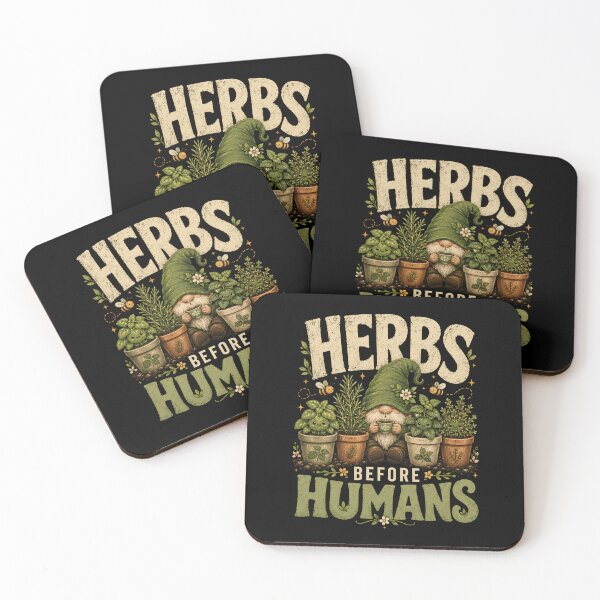 Item preview, Herbs Before Humans Cute Herb Garden Gnome Humor designed and sold by JerdbordinShop.