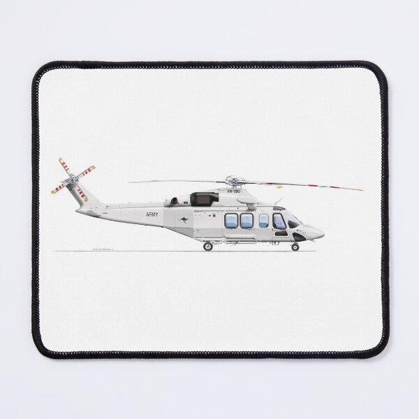 Item preview, AGUSTAWESTLAND AW139 VH-YBG ADF 2023  designed and sold by Grubby Fingers Aircraft Illustration.