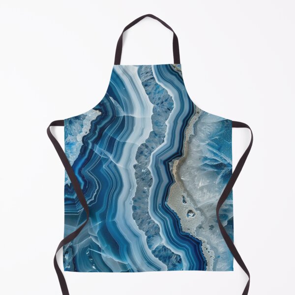 Item preview, Blue Agate Crystal Slice Abstract Texture designed and sold by LYAN-STORE.