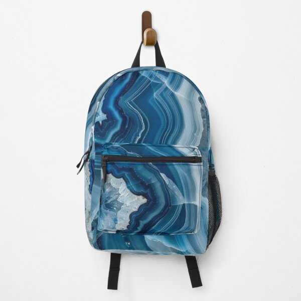 Item preview, Blue Agate Crystal Slice Abstract Texture designed and sold by LYAN-STORE.