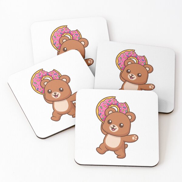 Item preview, Cute Happy Bear Holding Sweet Donut Cartoon designed and sold by earthshotr.