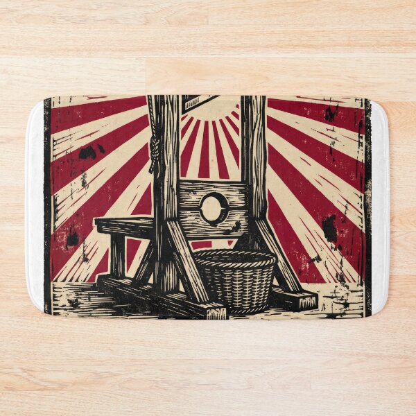 Item preview, Vintage French Revolution Guillotine Linocut Art designed and sold by seven things shop.