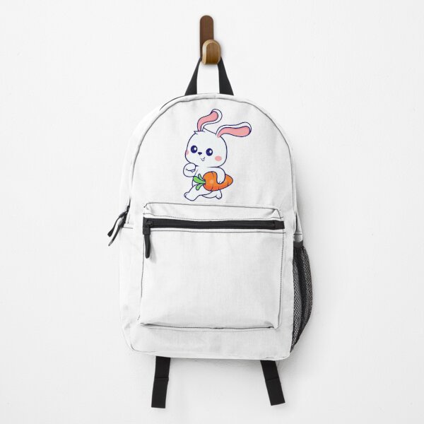 Item preview, Cute Running Bunny Holding Big Carrot Cartoon designed and sold by earthshotr.