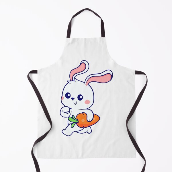 Item preview, Cute Running Bunny Holding Big Carrot Cartoon designed and sold by earthshotr.