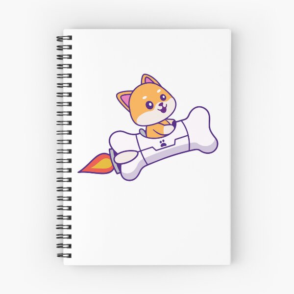 Item preview, Cute Shiba Inu Astronaut Riding Bone Rocket Ship designed and sold by earthshotr.