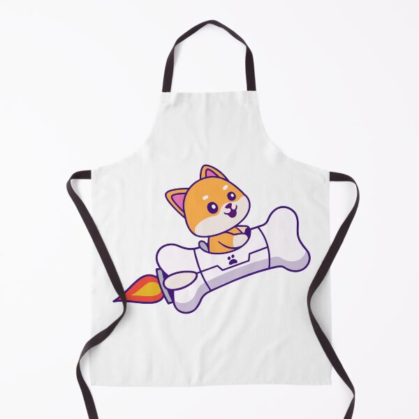 Item preview, Cute Shiba Inu Astronaut Riding Bone Rocket Ship designed and sold by earthshotr.