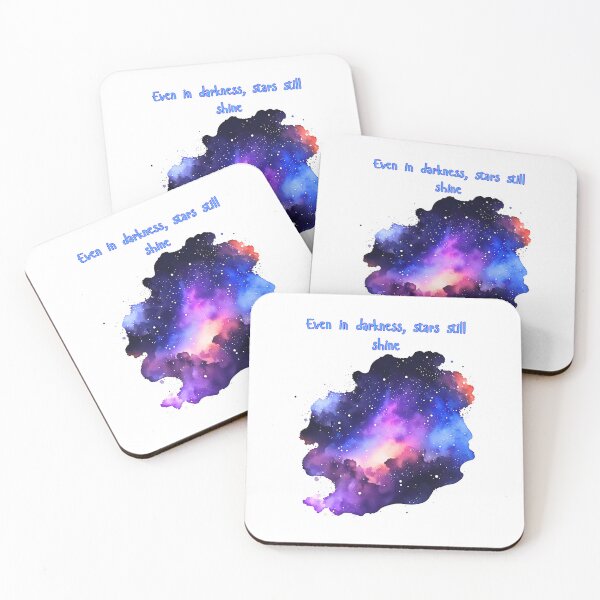 Item preview, Even in Darkness the Stars Still Shine | Galaxy Quote designed and sold by Prajverse19.