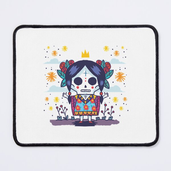 Item preview, Day of the Dead Lady Skull Illustration designed and sold by Latiendade.