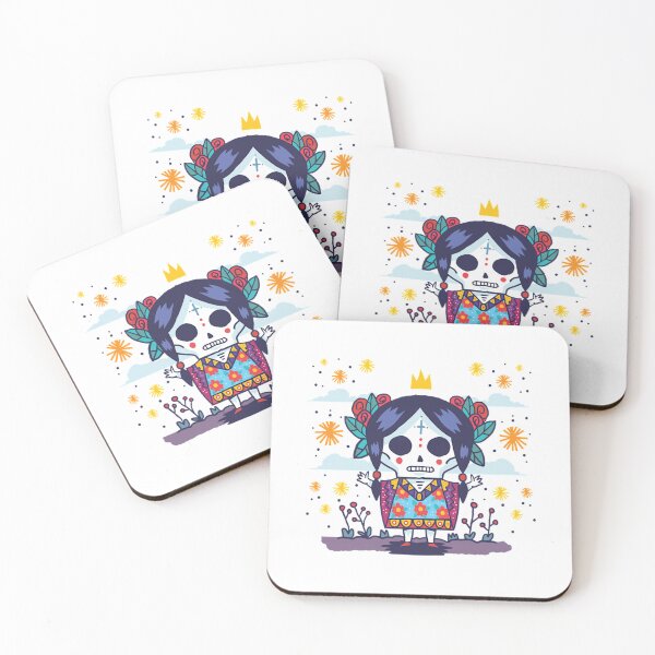Item preview, Day of the Dead Lady Skull Illustration designed and sold by Latiendade.