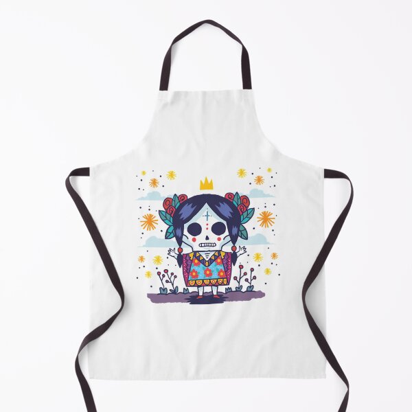 Item preview, Day of the Dead Lady Skull Illustration designed and sold by Latiendade.