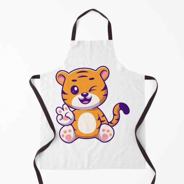Item preview, Cute Sitting Baby Tiger Winking and Waving designed and sold by earthshotr.