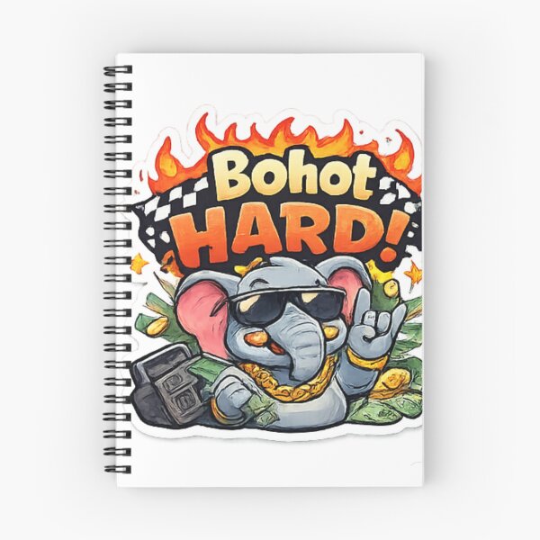 Item preview, Bohot HARD Funny Gen Z Elephant Sticker | Cool Desi Meme Cartoon. designed and sold by Jyotisima8929.