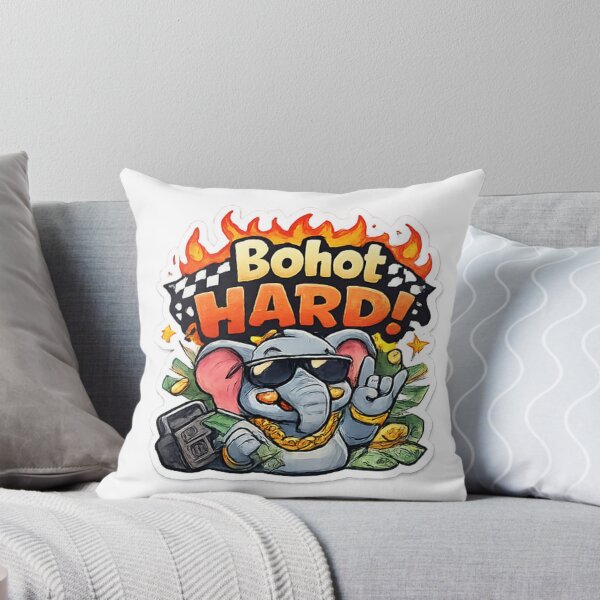 Item preview, Bohot HARD Funny Gen Z Elephant Sticker | Cool Desi Meme Cartoon. designed and sold by Jyotisima8929.