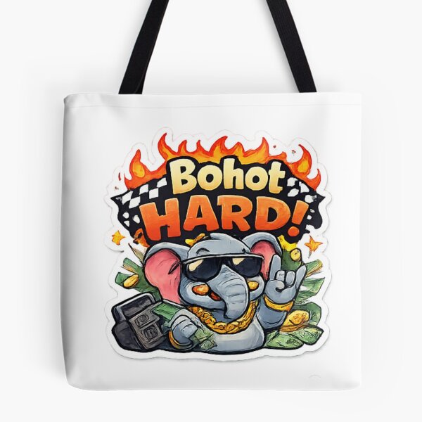 Item preview, Bohot HARD Funny Gen Z Elephant Sticker | Cool Desi Meme Cartoon. designed and sold by Jyotisima8929.