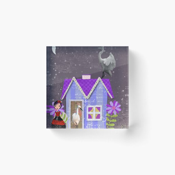 Item preview, Midnight Sentinel at the Lavender Cottage designed and sold by artbydonyale.