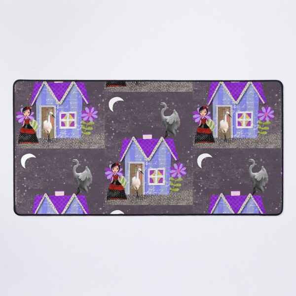 Item preview, Midnight Sentinel at the Lavender Cottage designed and sold by artbydonyale.