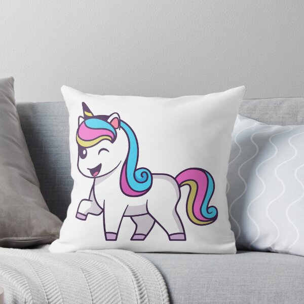 Item preview, Cute Magical Unicorn Winking Cartoon Illustration designed and sold by earthshotr.